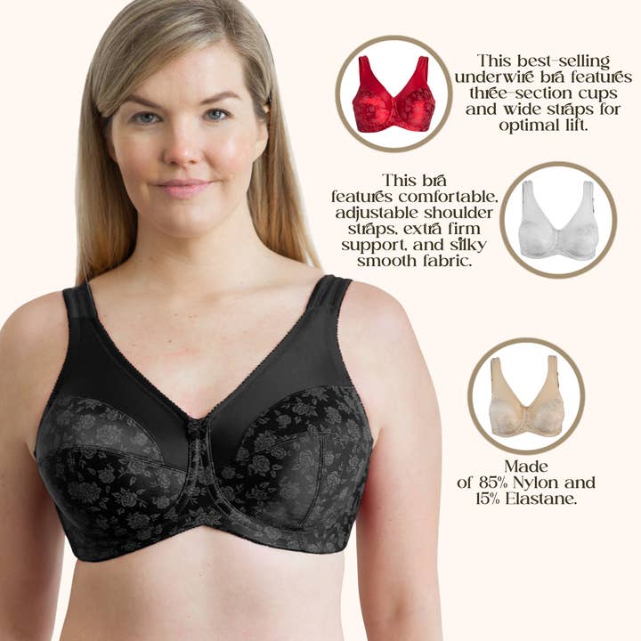 Black Cortland Intimates Style 7101 - Brand Printed Full Figure Su for wholesale on Faire