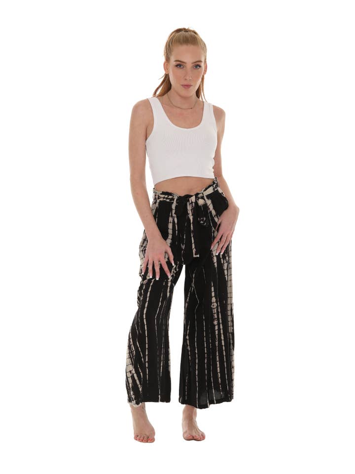 Shoreline Wear. INC - Wholesale Pants - Women's - Belted Pocket Palazzo Pants