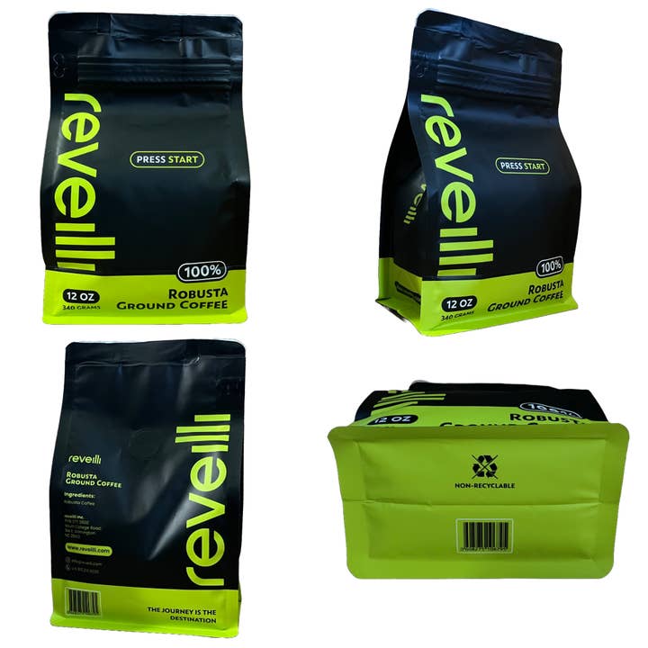 reveilli Inc. - Wholesale Ground Coffee - Reveilli 100% Robusta Ground Coffee - 12 Oz4