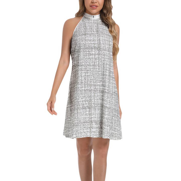 Robe évasée à col nu à nouer pour la vente par Baffeu