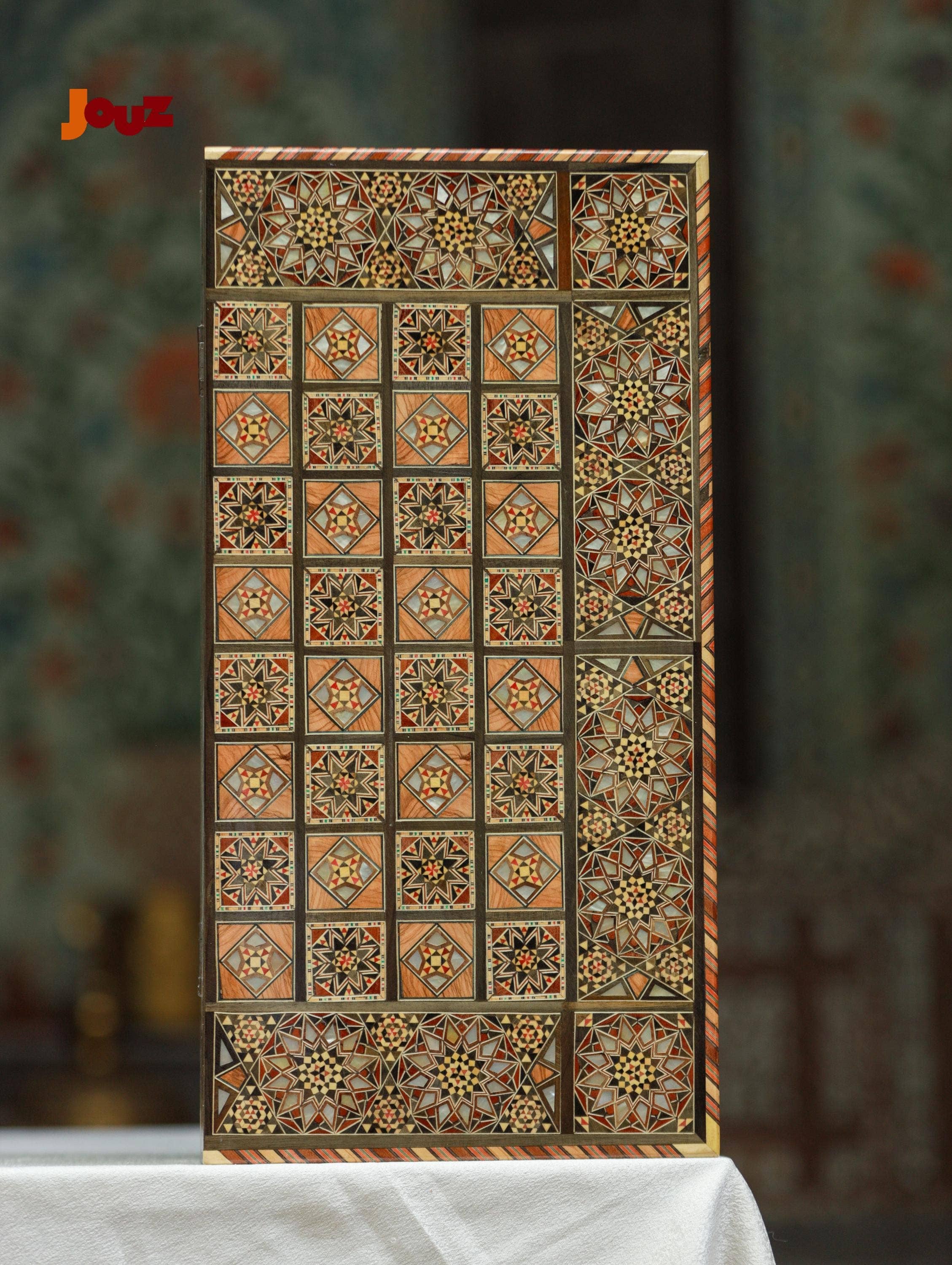 JOUZ - Wholesale Board Game - Luxury High-Quality Large Size Backgammon & Chess Set – Handcrafted Masterpiece, Premium Wood, Elegant Board Game, Gift for Gamers4