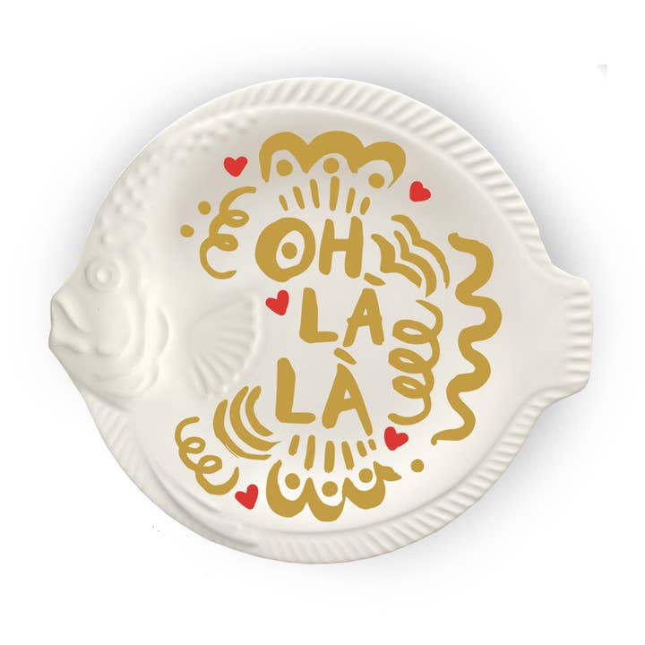 Pied De Poule - Wholesale Decorative Plate/Dish/Bowl - Dish Pack - Fish x 65