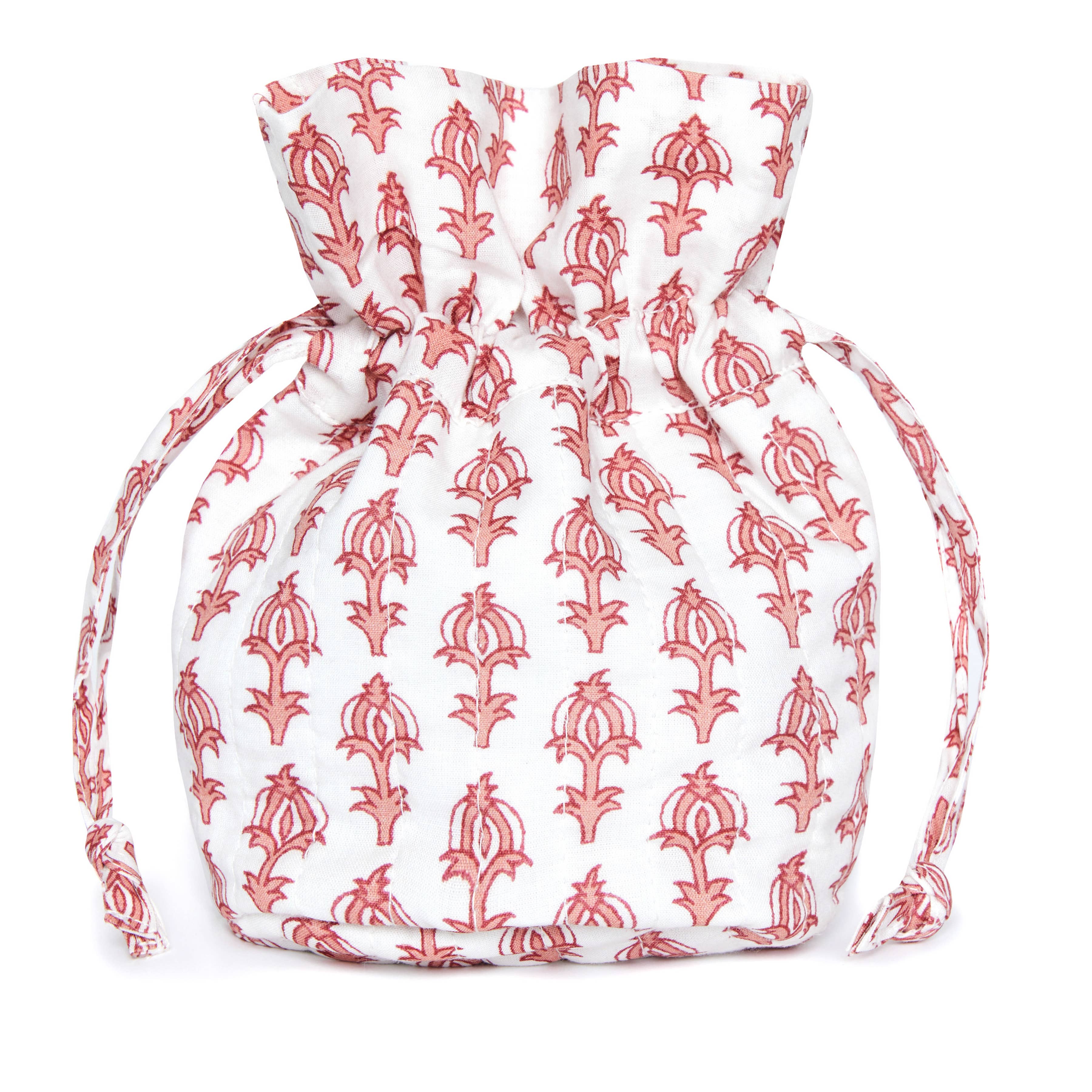 Maison Marigold - Wholesale Drawstring Bag - Women's - St. Barts Pink Travel Bags, Set of 35