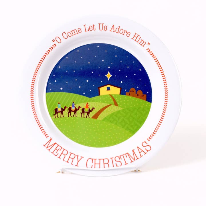Christmas Wisemen Plate for wholesale by Fruit-Full Kids
