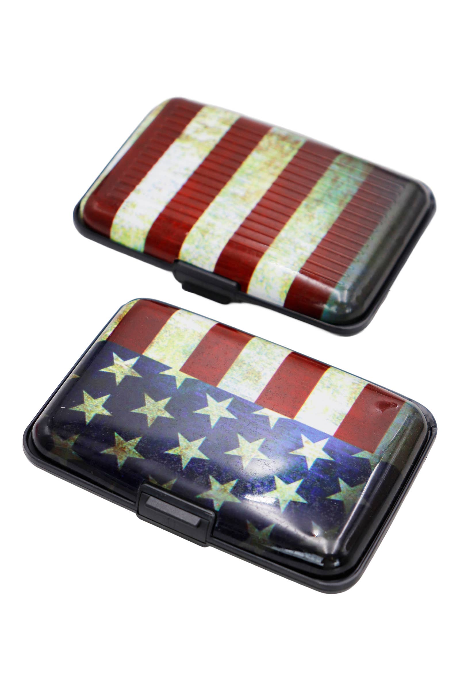 Vintage American Flag Card Holder Caddy Case for wholesale on Faire2