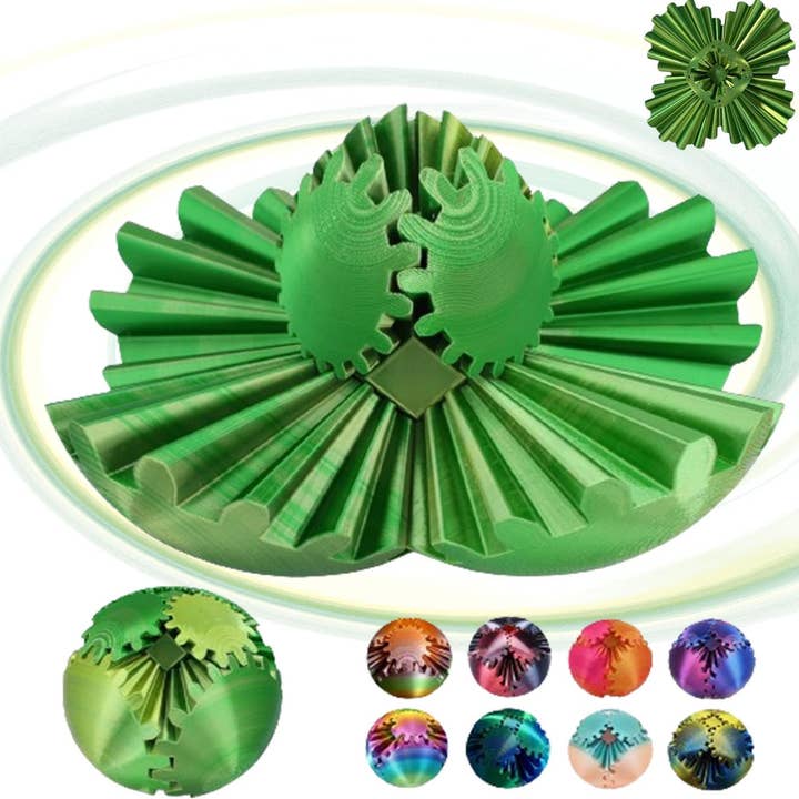 VIGOR - Wholesale Fidget Toy - Kids - Sensory Toys 3D Printed Gear Ball Fidget Spinners Spin Ball