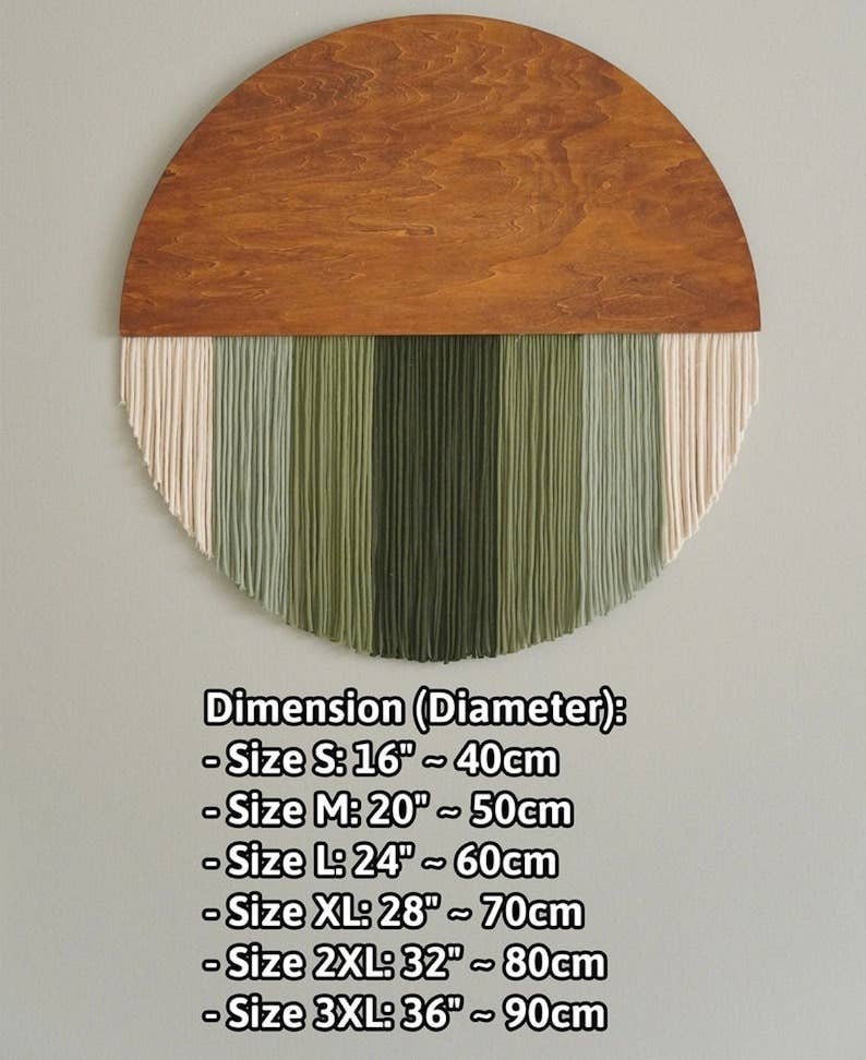 BeanDaikon - Wholesale Wall Accent - Boho Macrame Round Art Wall Hanging V072