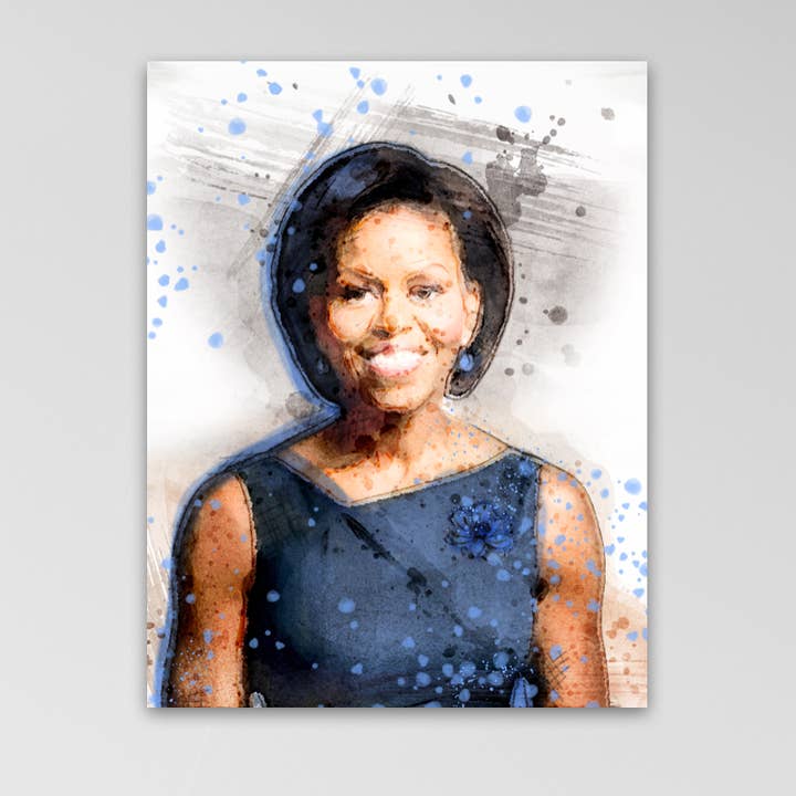 Michelle Obama Art Print for wholesale by Boggess Art