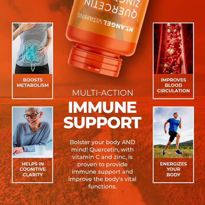 Mt. Angel Vitamins - Wholesale Oral Supplement/Vitamin - Mt. Angel Vitamins' Quercetin Zinc - 120 or 300 Capsules3