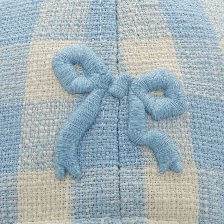 Little Trendy - Wholesale Baseball Cap - Kids - Bow embroidered plaid peaked cap sunshade baseball cap1