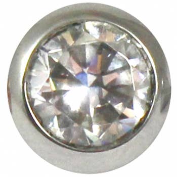 Attachment for ring cubic zirconia 9 mm steel for wholesale by Style Republic - Carsten Maletz