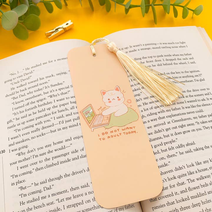 Segnalibro per gatti «No More Adults» per la vendita all'ingrosso da parte di Laurel Mae Art