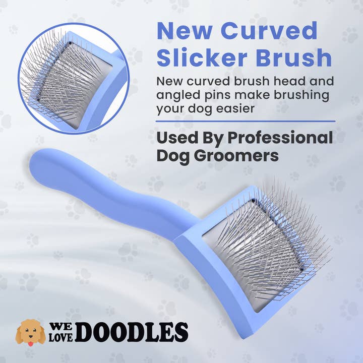 We Love Doodles - Wholesale Pet Brush - Cat/Dog - Curved Slicker Brushes3