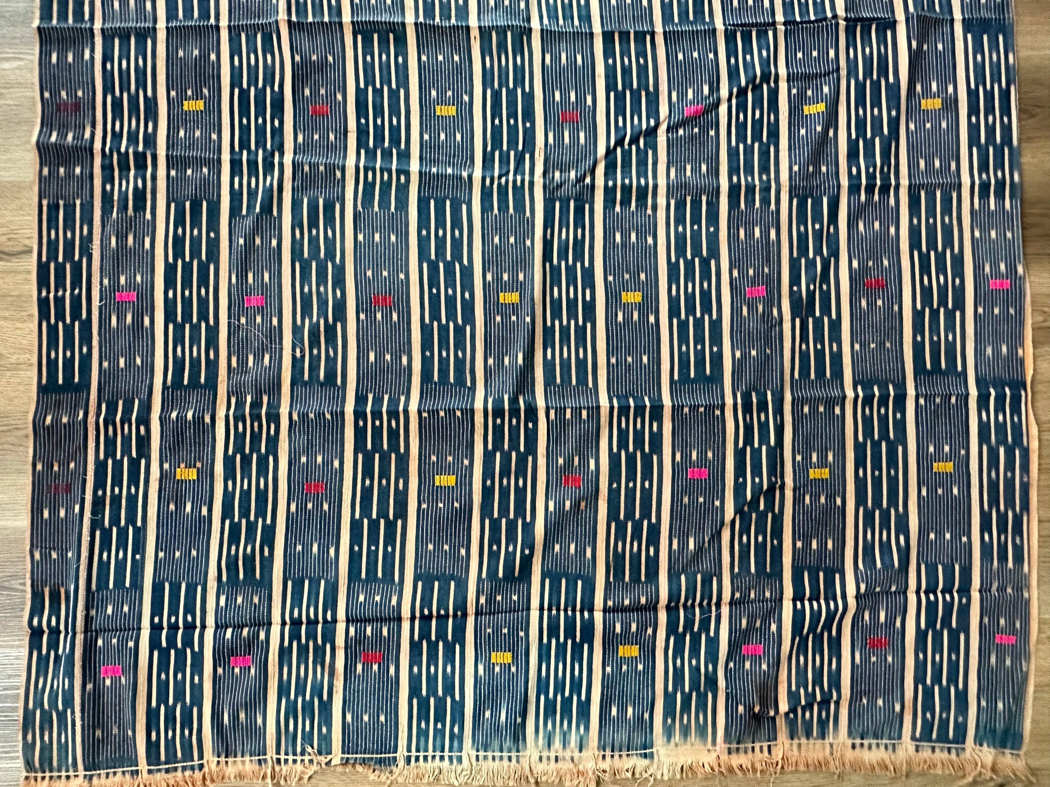 The Niger Bend - Wholesale Tapestry/Textile - Largest Vintage Baule African Cloth Men's Textile | 184 x 62"4