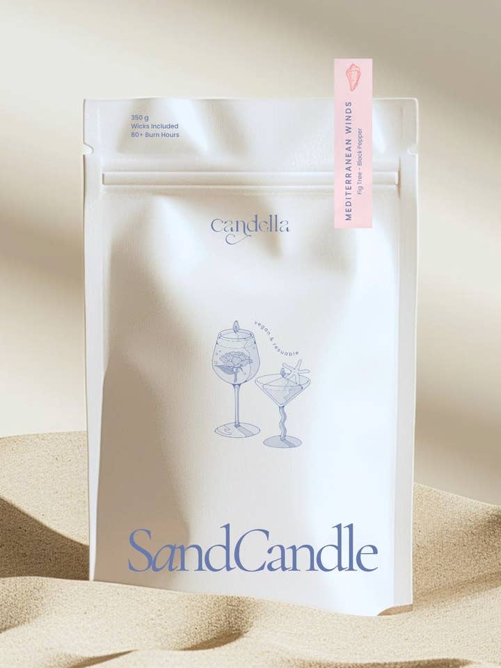 Sand Candles - Mediterranean Winds for wholesale by Candella