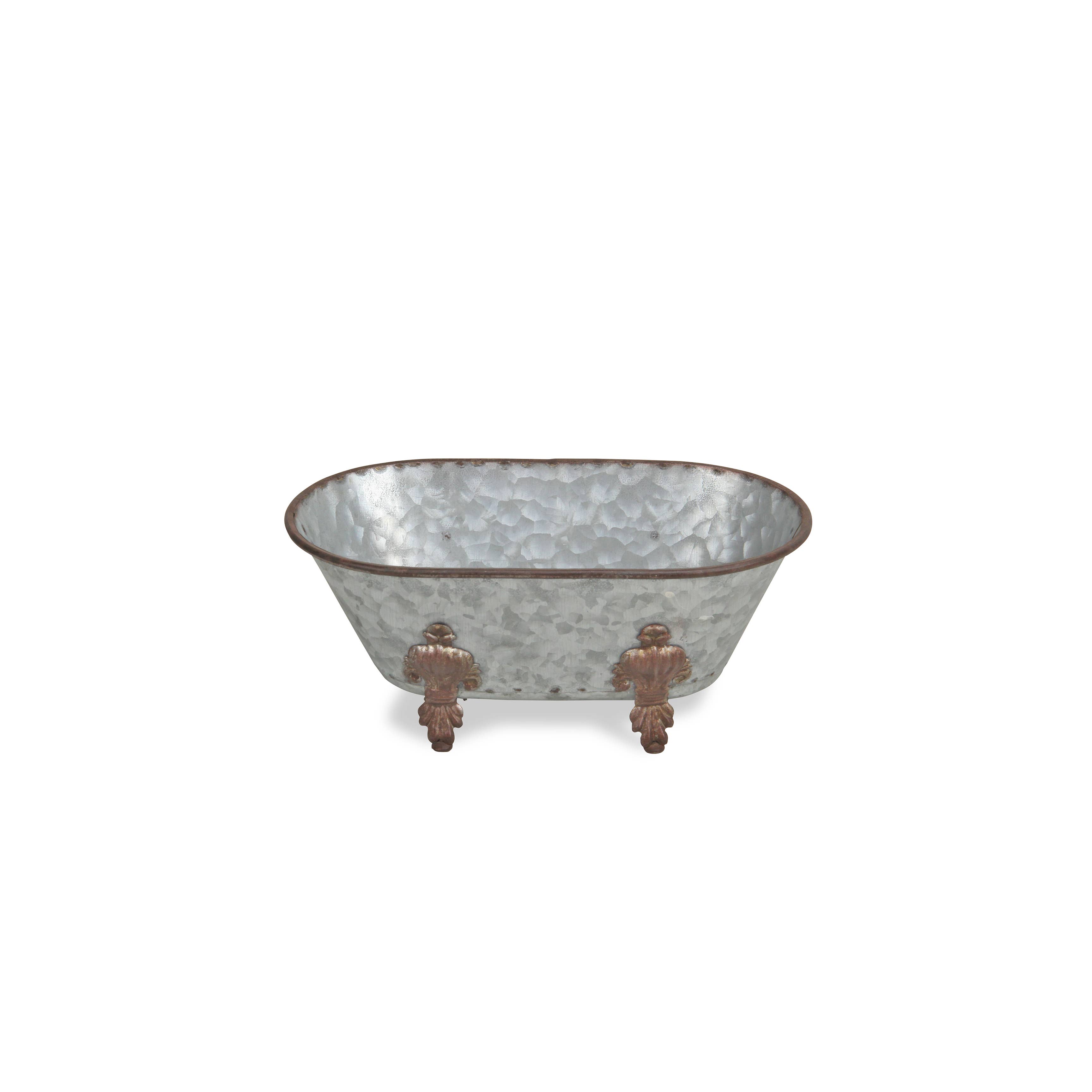 Cheungs Home Decor - Vendita all'ingrosso Decorazioni da tavolo - Decorazione Lavabo in Metallo Galvanizzato con Fiore di Lis8
