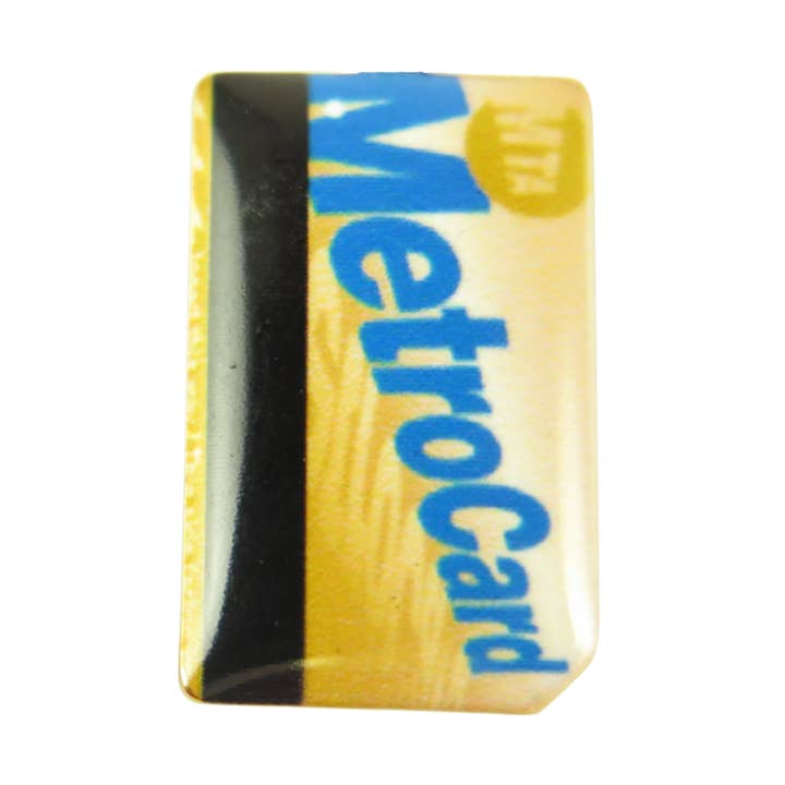 NYC Metro Card Pin for wholesale by ratbone skinny + the oddball club