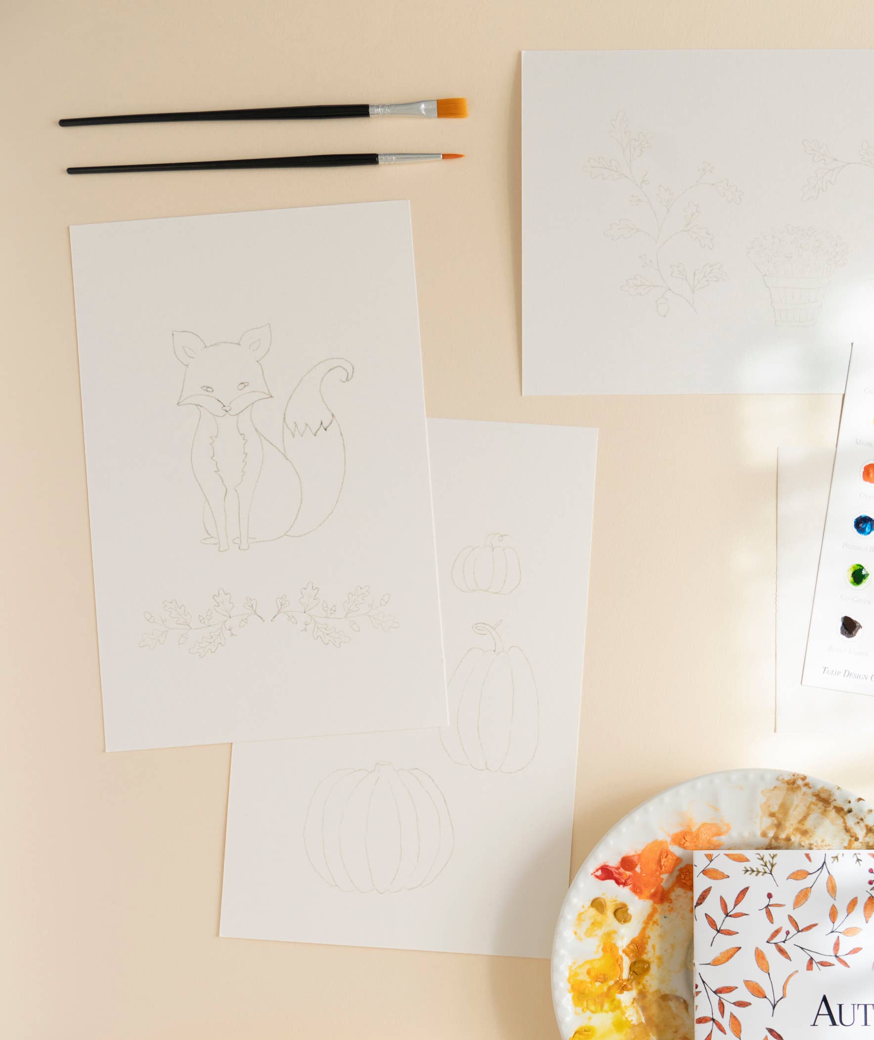 Tulip Design Company - Wholesale DIY Craft Kit - Autumn Watercolor Art Kit4