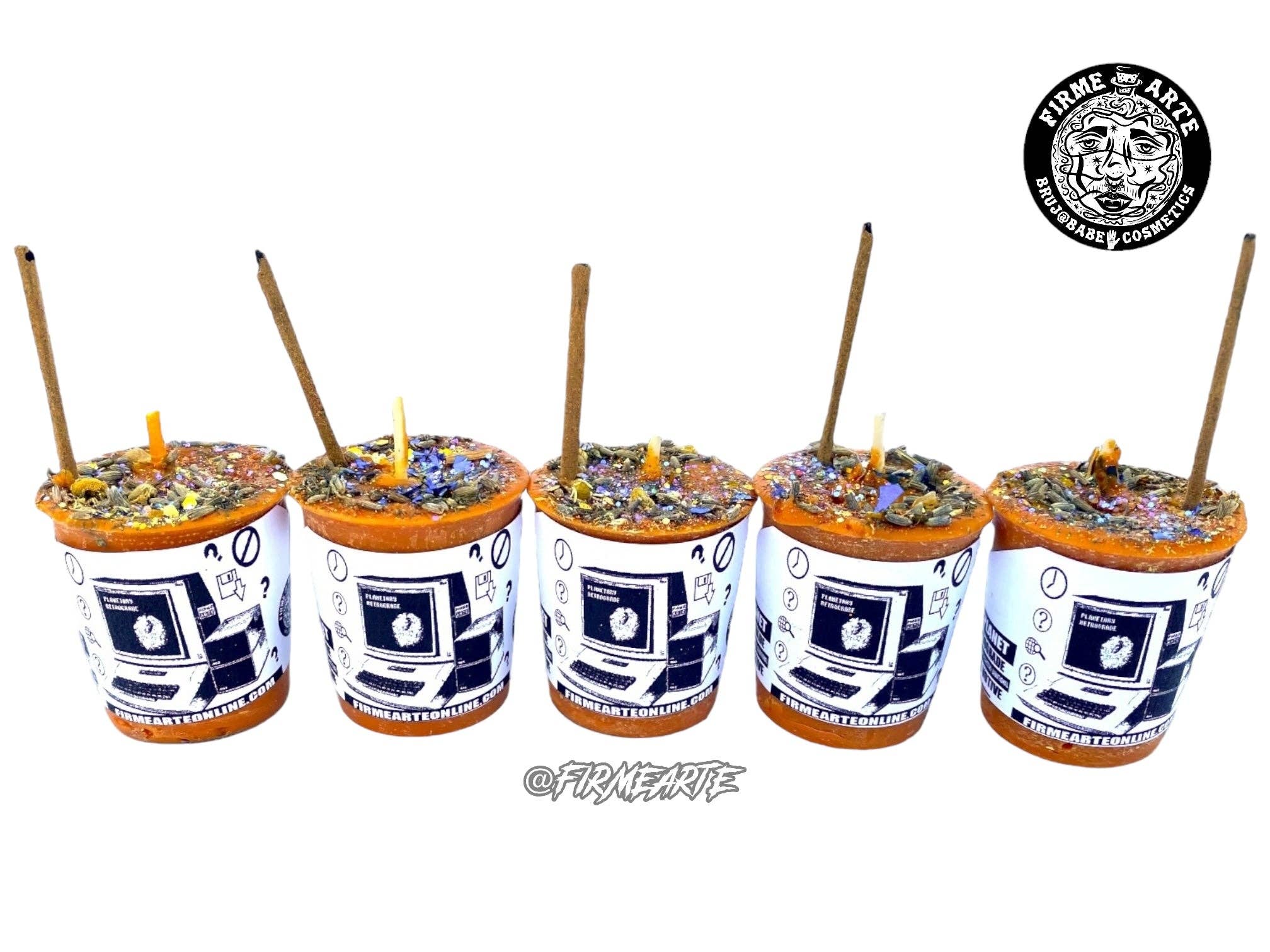 Firme Arte Internet Bodega – wholesale Votive candle – Spell Votive Candle | Hack The Planet | Mercury Retrograde2