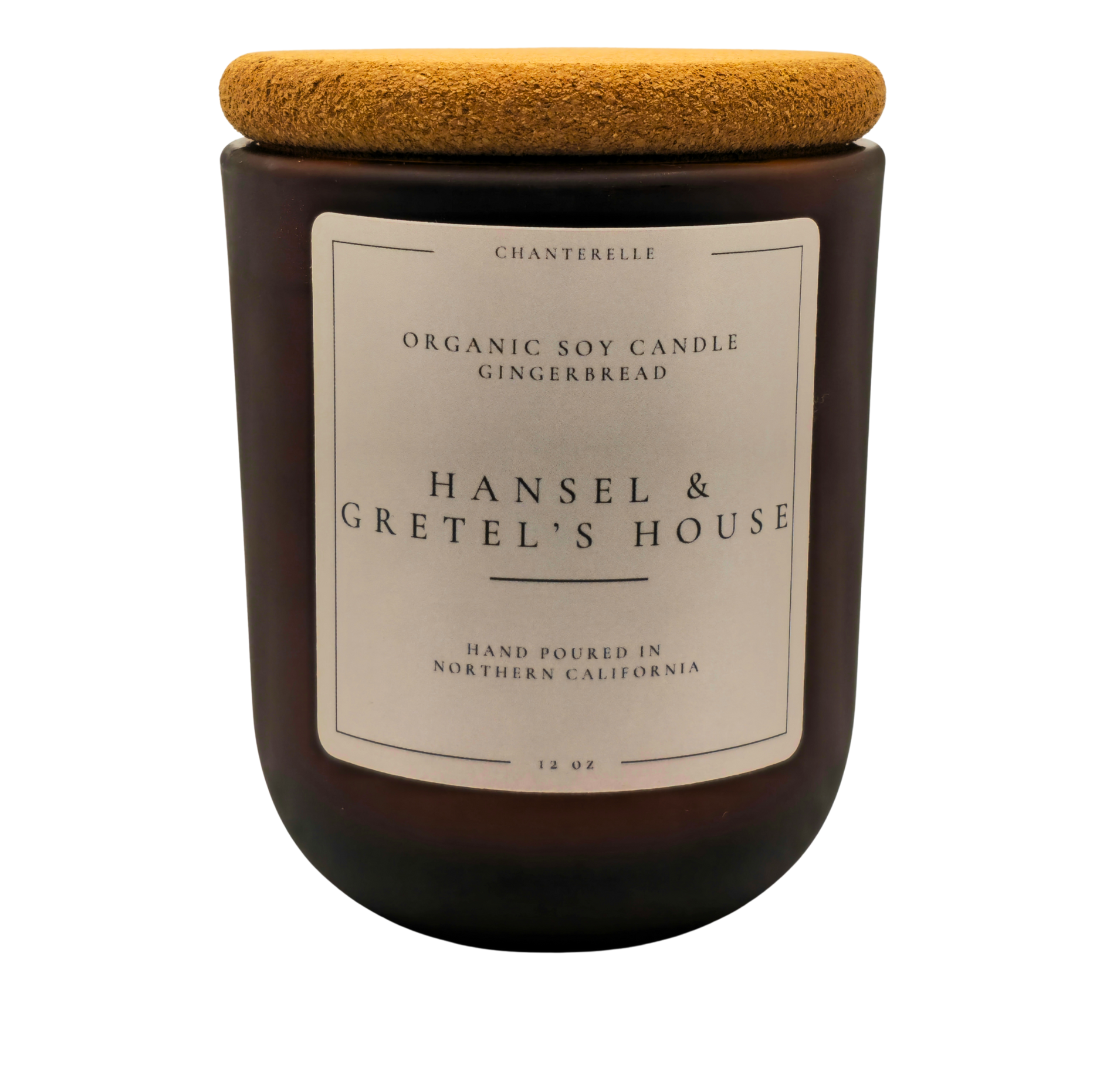 Chanterelle - Wholesale Jar/Filled Candle - Hansel & Gretel's House, 12 oz Organic Soy Candle0