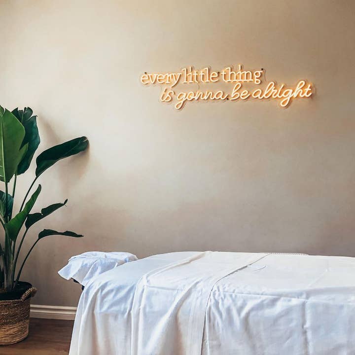 Every Little Thing Is Gonna Be Alright Neonschilder, Neonlicht für den Großhandel von Aoos Custom