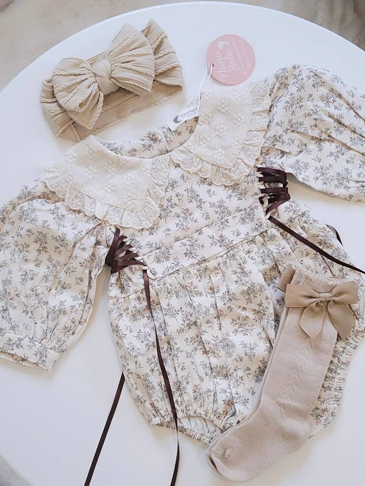 Mae Romper (Nunu Bebe origineel ontwerp) Alleen romper voor wholesale door Nunubebe