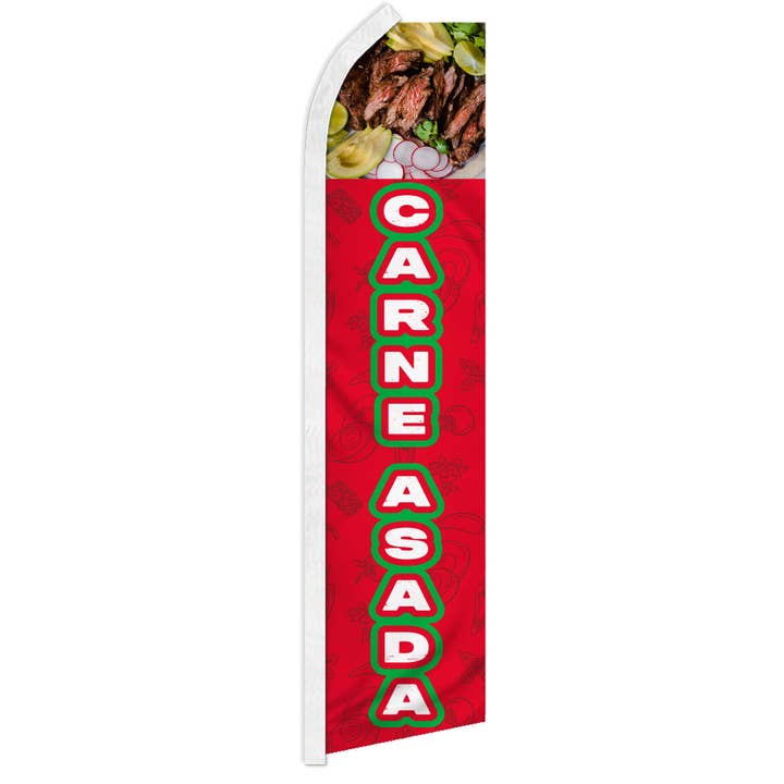 Carne Asada (Red) Super Flag for wholesale by Flags Importer