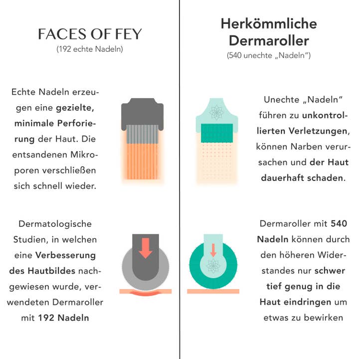 FACES OF FEY - Wholesale Electronic Skincare Device - Derma roller 0,25mm - with real needles - FACES OF FEY5