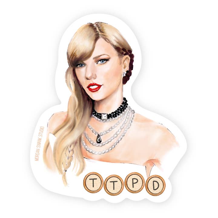 Taylor TTPD | Pop Culture Sticker for wholesale by Morgan Swank Studio