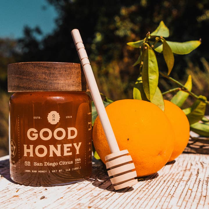 Good Honey - Wholesale Honey - 16oz San Diego Citrus Retail Jars - Case of 122