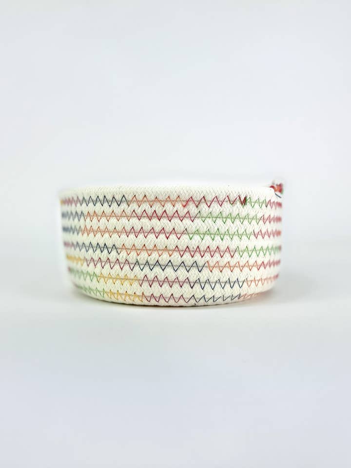 Small Cotton Rope Basket for wholesale by Gyal Bashy