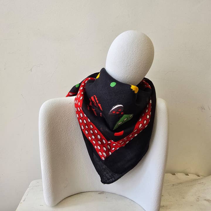 Nola by bijusol - Wholesale Scarf - Women's - 55 cm x 55 Square Scarves/Bandana Cotton 6