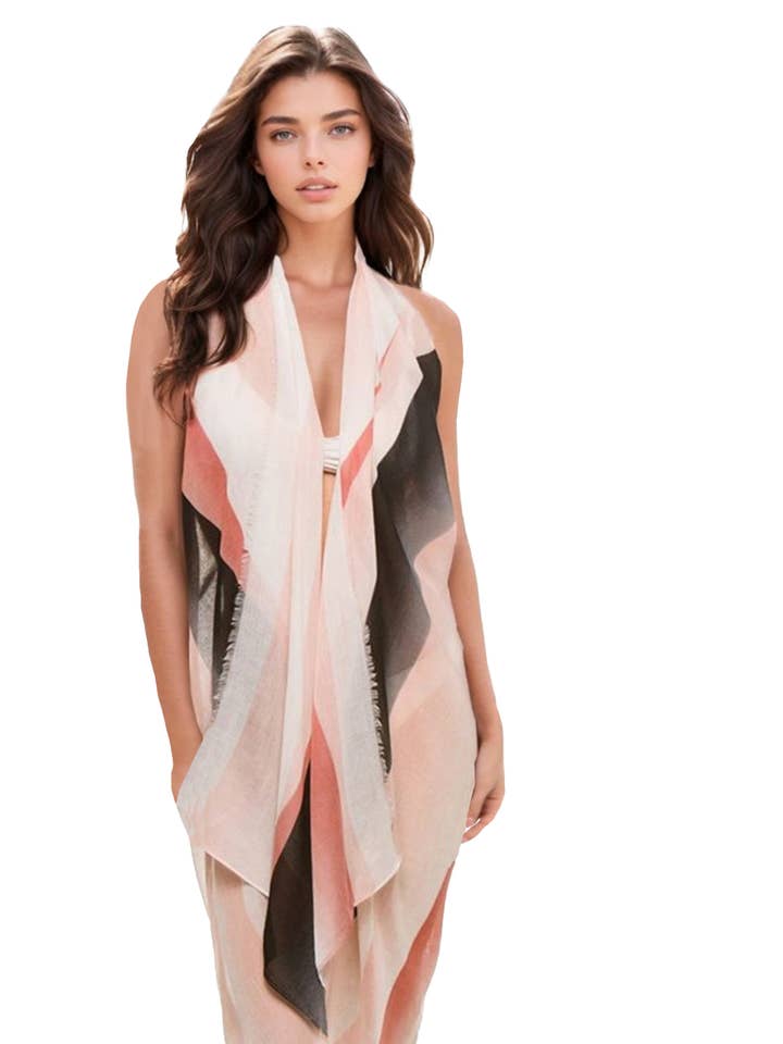 Dawn's Light Abstract Print Free Spirit Multi-Wear Coverup for wholesale by Pool to Party