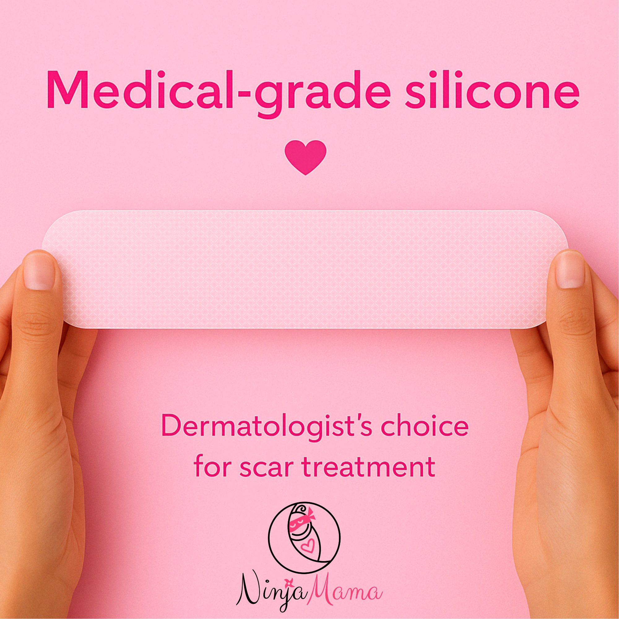 Ninja Mama - Wholesale Scar cream - Ninja Mama Transparent C-Section Silicone Scar Strips - Pack of 65