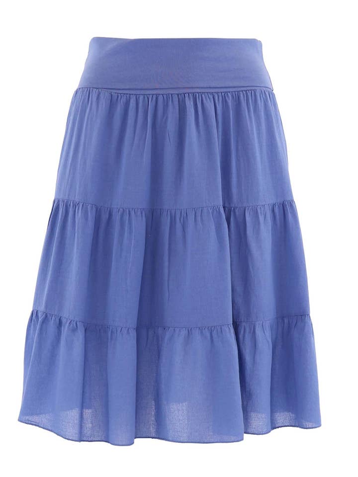 Katoenen gelaagde rok voor wholesale door Cadenza Italy Ltd