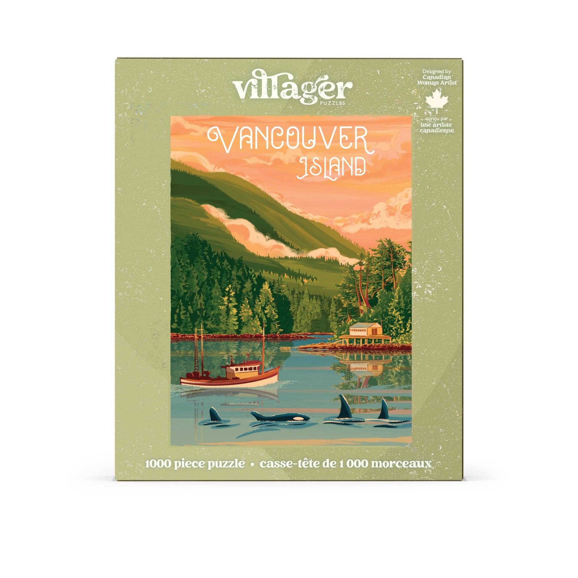 Villager Puzzles - Wholesale Puzzle - Adult - Vancouver Island | 1000-Piece Puzzle | Designed in Canada1