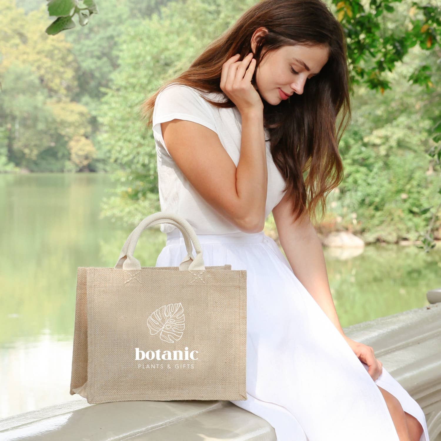 KORISSA - Venta al por mayor Bolsas de celofán - Bolsa de yute personalizada hecha a mano • Bolsa de lona • Bolsa de regalo (S)6