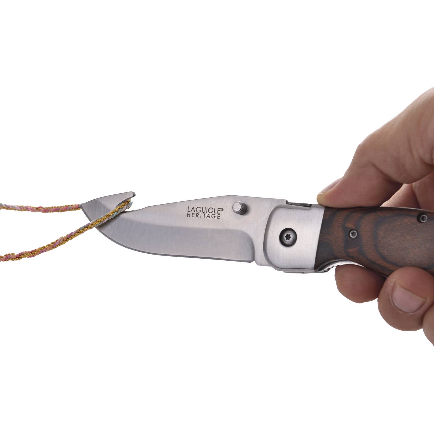 LAGUIOLE HERITAGE - Wholesale Pocket Knife/Holder - Laguiole Heritage Hunting Knife Set with Black Leather Case  6