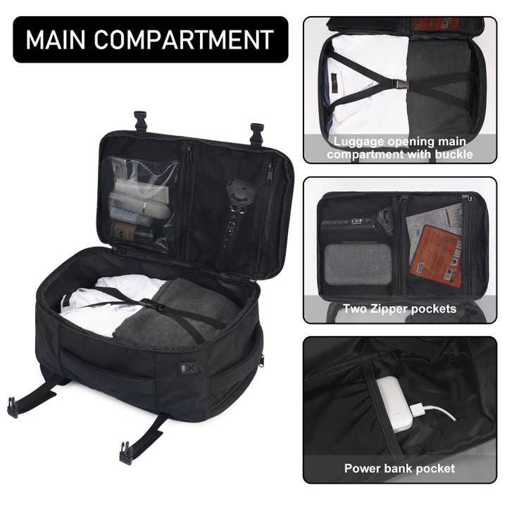 wandf - Wholesale Backpack - Unisex - Personal Item Bag Carry On Backpack with Charging Port40