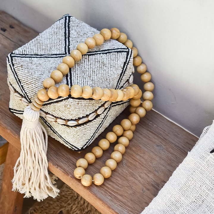 Træ Perler Garland for engroshandel hos Joglo living