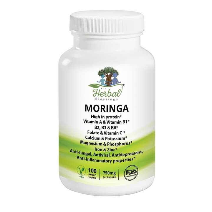 Moringa oralt tillskott högt i växtprotein för wholesale av Thee Herbal Blessing