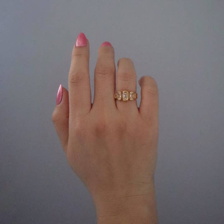 JESSA Jewelry - Wholesale Multi-Stone Ring - Janelle Ring | Everyday Gold Ring1