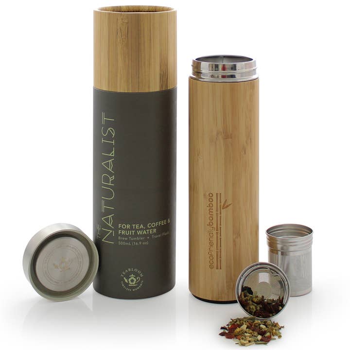 Teabloom The Naturalist All-Purpose Beverage Bamboo Thermos for wholesale by Teabloom
