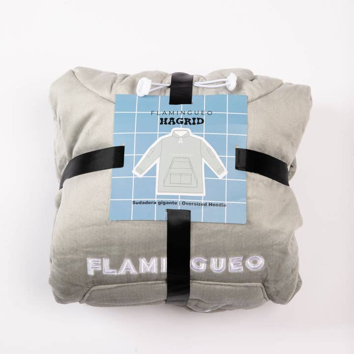 Flamingueo - Wholesale Hoodie - Women's - Oversized Unisex Sweatshirt/Blanket Gray Color7