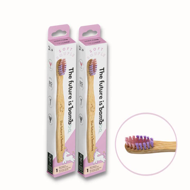 Unicorn Toothbrush for wholesale by The future is bamboo