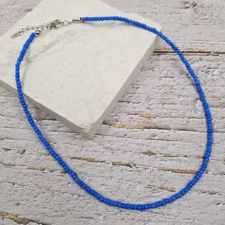 Treasure Wholesale – wholesale Pärlband/Pärlhalsband – Boho lager färgglada utsäde pärlor halsband7