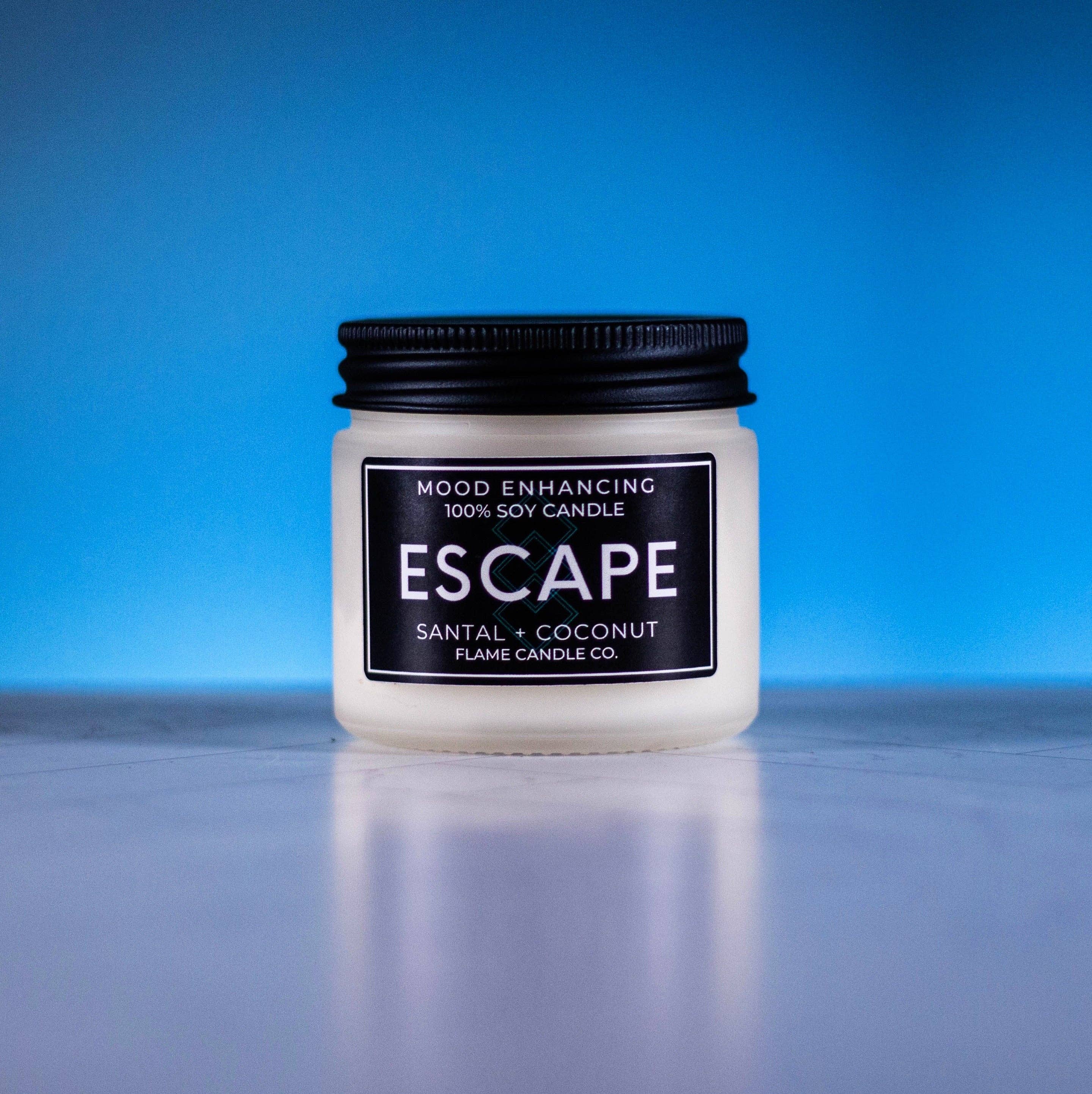 Flame Candle Company - Wholesale Jar/Filled Candle - Escape - Santal + Coconut1