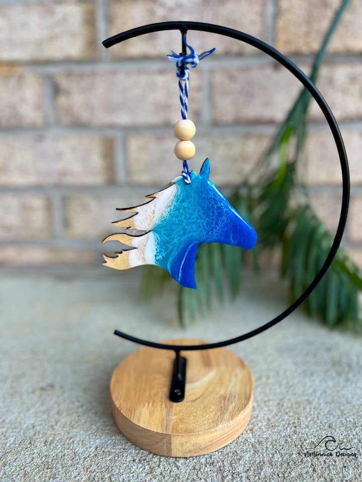 Outer Banks Corolla Horse Beach Ornament for wholesale by NMinnick Designs