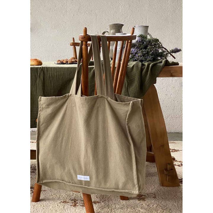 Les Pensionnaires - Wholesale Tote Bag - Women's - Lime Green Organic Cotton Canvas Tote2