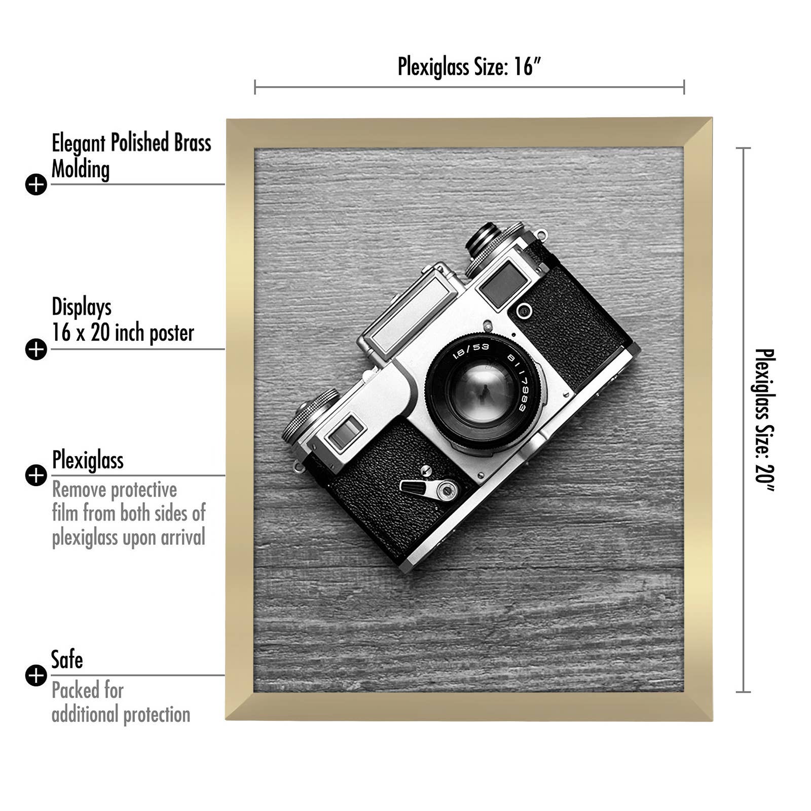 Americanflat - Wholesale Picture Frame - Americanflat Poster Frame with Wide Molding121